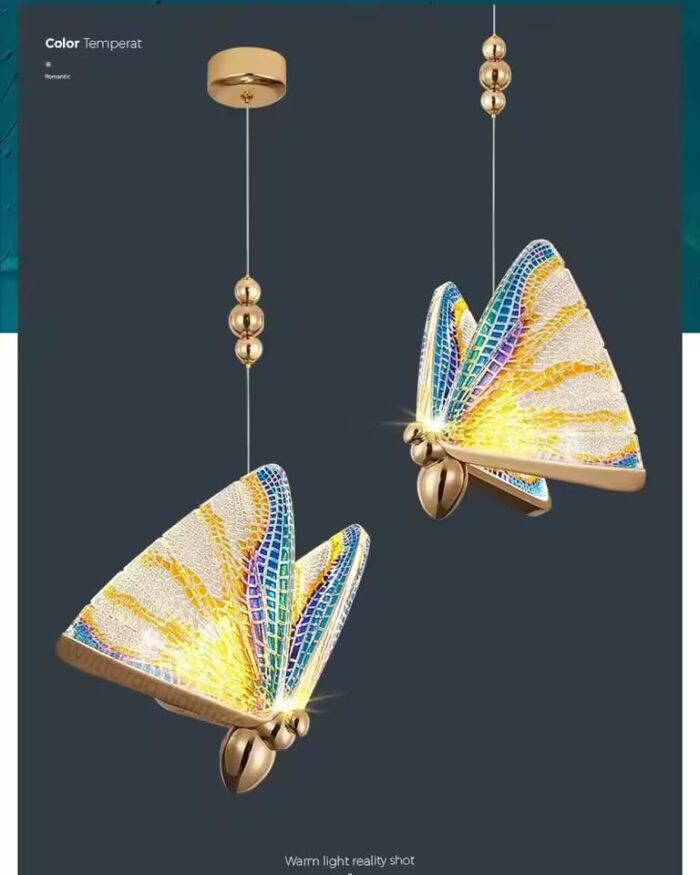 Suspension PAPILLON en couleur – Image 2