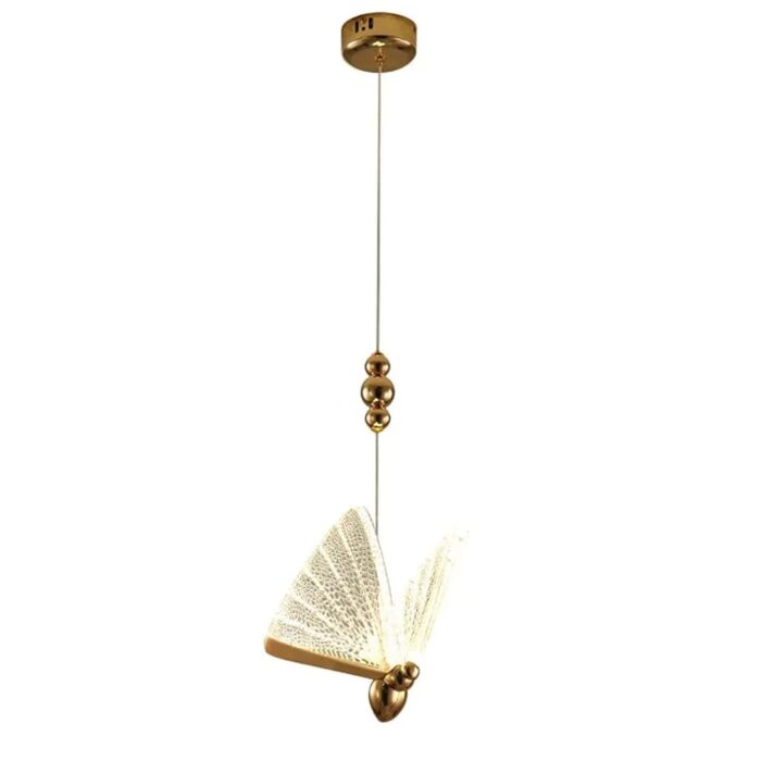 suspension PAPILLON blanc – Image 3