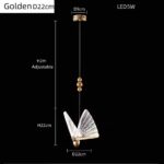 suspension PAPILLON blanc – Image 9