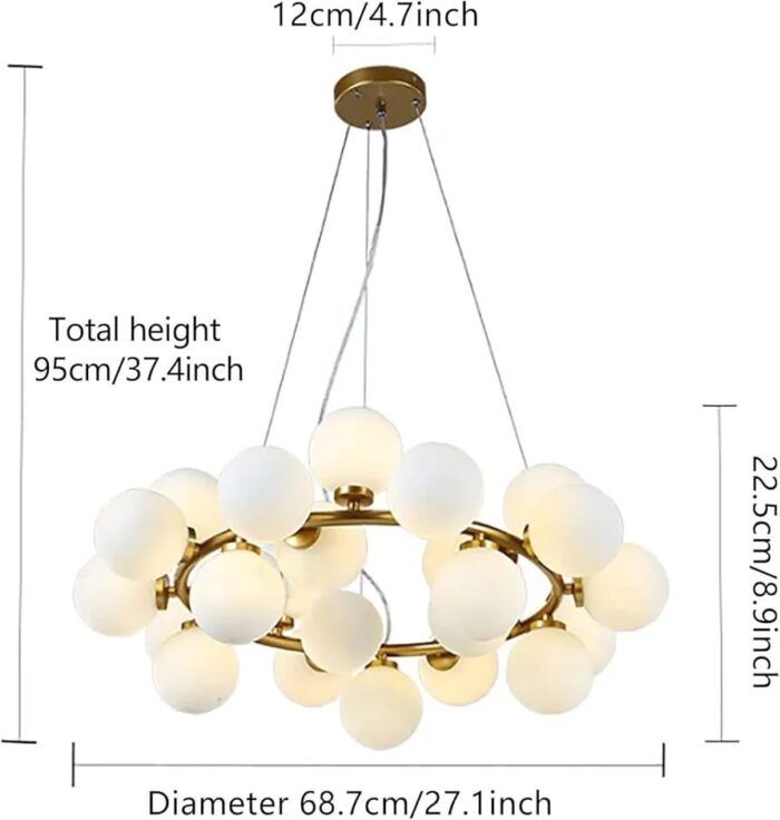 Lustre PIROKA 25 boules GD – Image 6