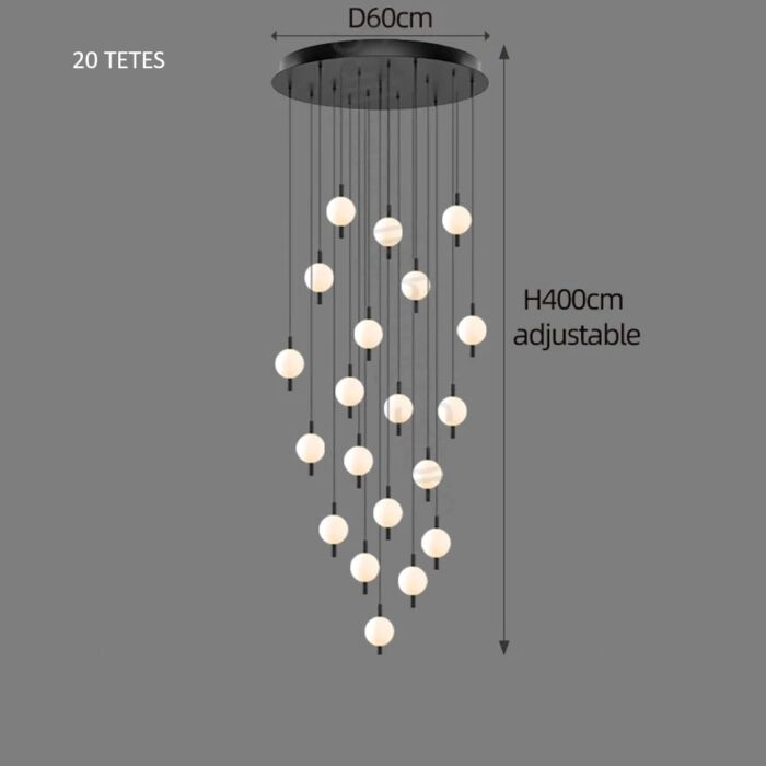 Suspension CASCADA 13 boules – Image 5