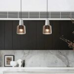 Suspension Glass en marbre naturel et verre champagne - Image 4