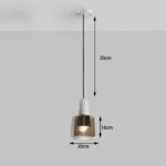 Suspension Glass en marbre naturel et verre champagne - Image 7