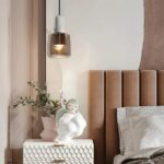 Suspension Glass en marbre naturel et verre champagne - Image 2