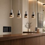 Suspension Glass en marbre naturel et verre champagne - Image 11
