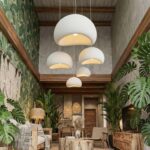 Suspension Wabi blanche au design moderne – Image 3