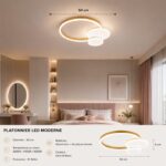Plafonnier Ringy minimaliste en Acrylique brassé – Image 4